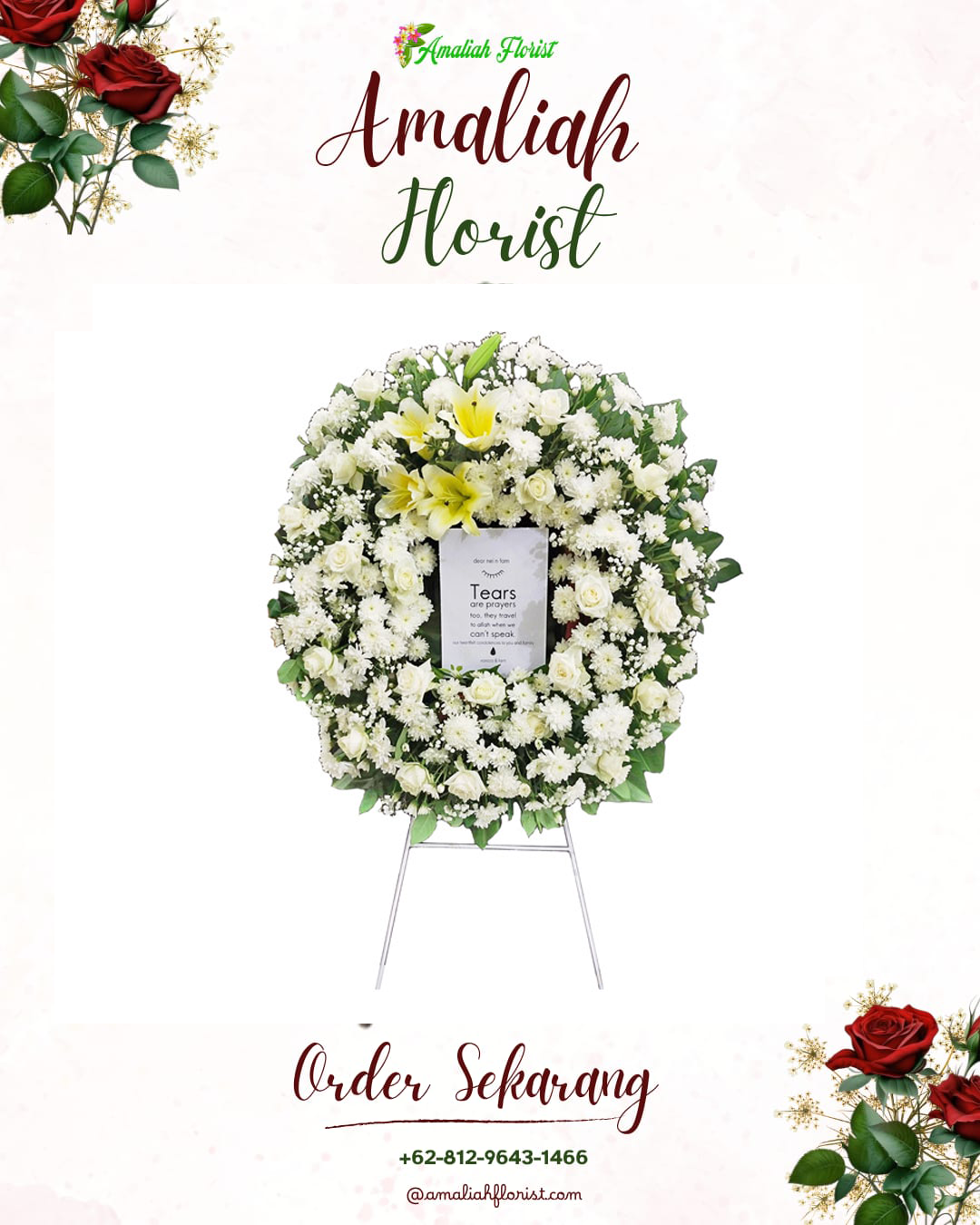 Krans Bunga Duka Plaju